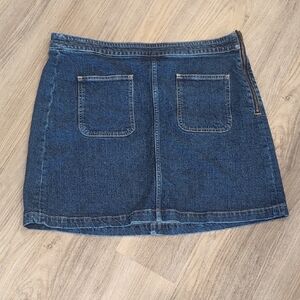 LOFT Dark Blue Denim Mini Skirt Size 12